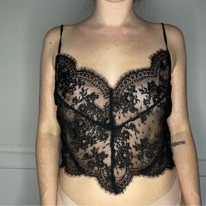 Black Lace Top